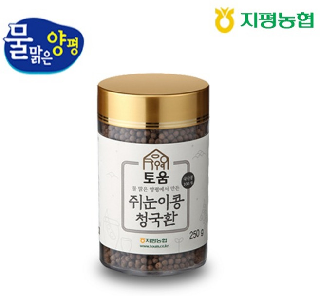 지평농협 쥐눈이콩 청국환(청국장환) 250g, 1개