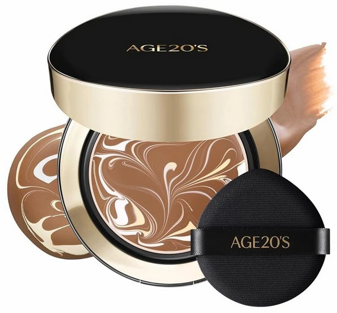 [비건] AGE20'S 시그니처 에센스 팩트 | 1팩 23W 베이지 한국 쿠션 파운데이션 크림 파운데이션 듀이 & 글로우 마감 내추럴 커버리지 SPF 50+ 251111, 31N TOFFEE, 14g - 쿠팡