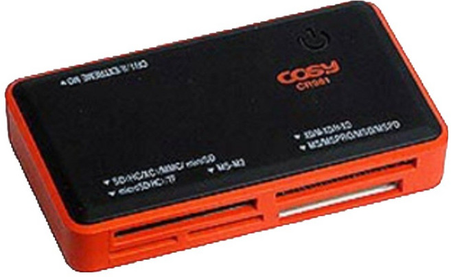 COSY F패널 카드 리더 라이터, CR981, 오렌지, 1개