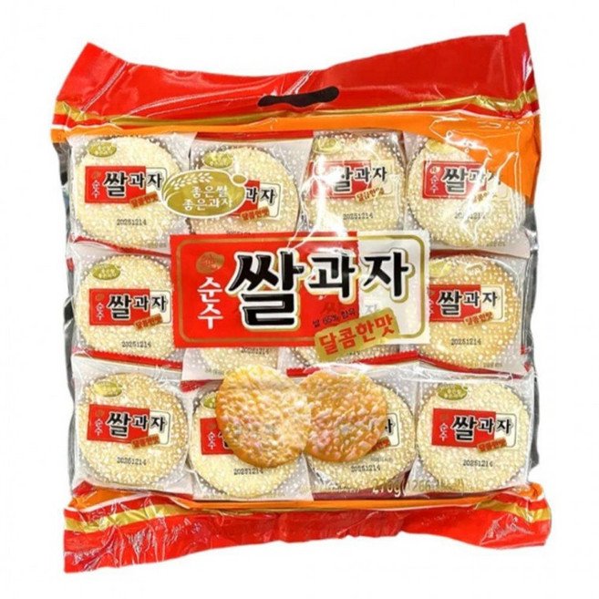 순수 쌀과자 달콤한 맛 270g 1봉지 바삭한, 1개