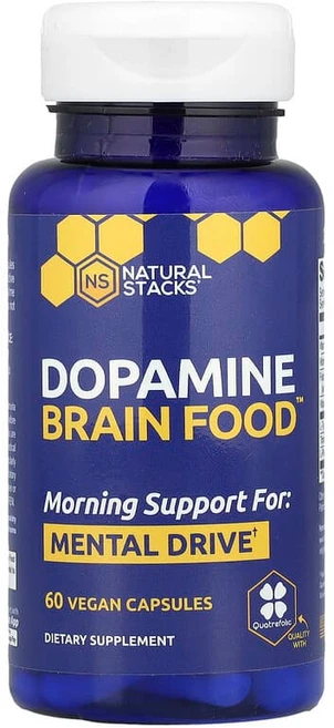 내추럴스택스 도파민 브렌인 푸드 Dopamine Brain Food 베지캡슐 60정, 1개 - 쿠팡