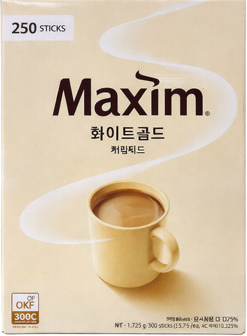 동서 맥심 화이트골드 커피믹스, 11.7g, 250개입, 3개