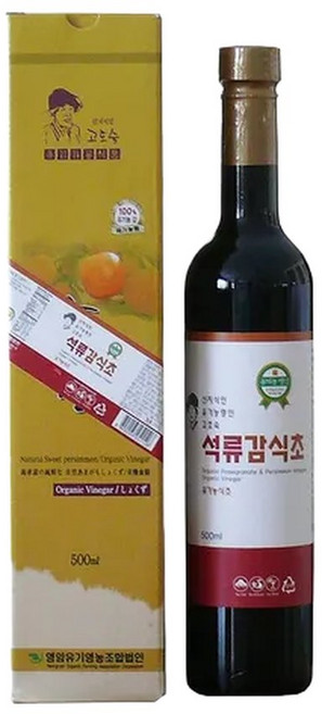 고효숙명인 석류감식초 375ml /7년산자연발효초, 1개