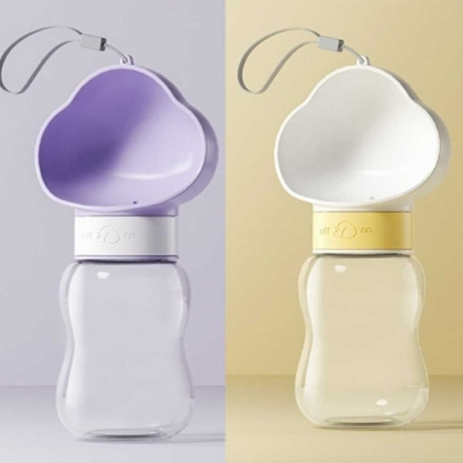 애견 운동 후 여행 귀여운 물병 물통 경량 보틀 강아지 반려견 600ml 휴대용 견물병, 화이트 350ml, 화이트 350ml, 1개