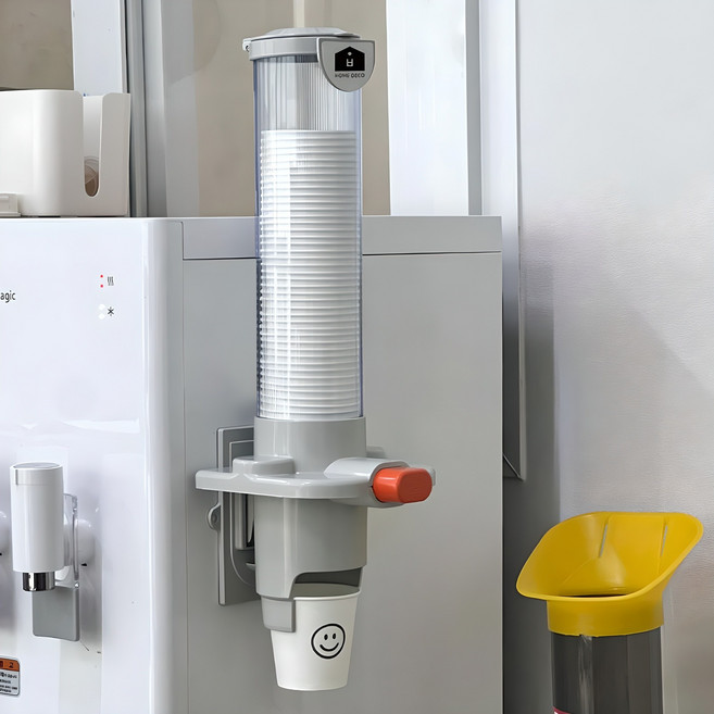 UH홈데코 원터치 자동 종이컵 디스펜서, 그레이, 1개