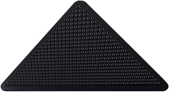 [TenTenPlus] TV홈쇼핑 무엇이든 찰떡처럼 고정!!! 맥스 찰떡 고정패드 다양한 재질 겔패드 탈부착 가능 물세척 반영구적, triangle/black, 1세트