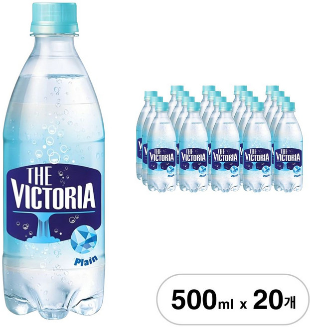 웅진빅토리아 더 빅토리아 플레인 탄산수, 500ml, 20개