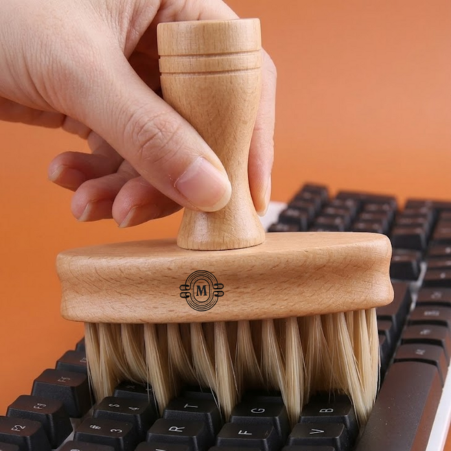 모노리움 키보드 틈새 청소 브러쉬 좁은틈새 먼지 브러쉬, 베이지, 1개