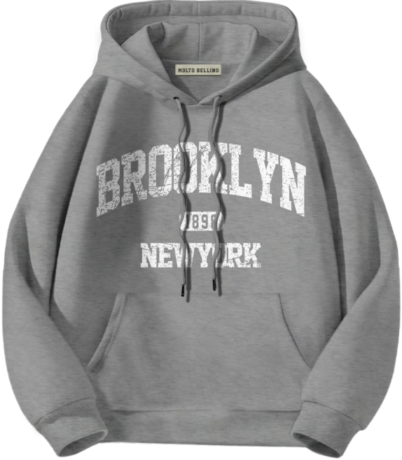 몰토벨리노 WD 크랙브루클린 오버핏 후드티