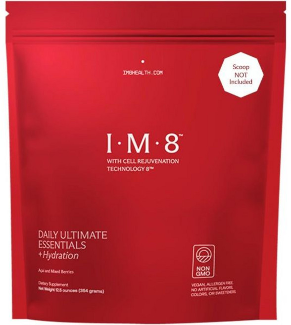 IM8 Daily Ultimate Essentials All-in-1 Multivitamin Supplement 92 Nutrient Rich Ingredients CoQ10, 30 Serving Pouch, 1개