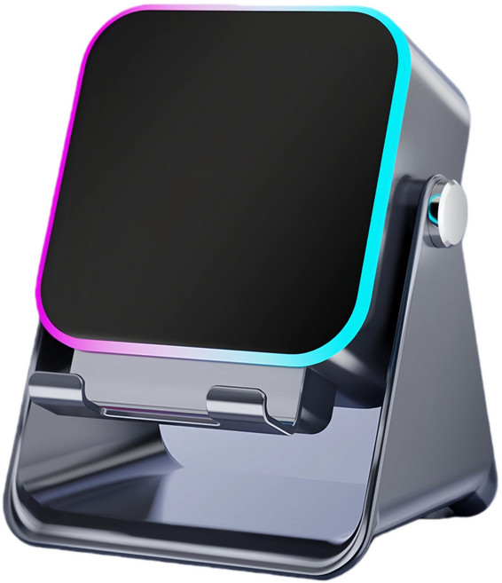 KBKXOZ 4 in 1스마트 센서 스피커 / 휴대폰 거치대 일체형 / 블루투스 스피커 / 지원하다USB휴대폰 충전 / RGB 라이트, 검정색