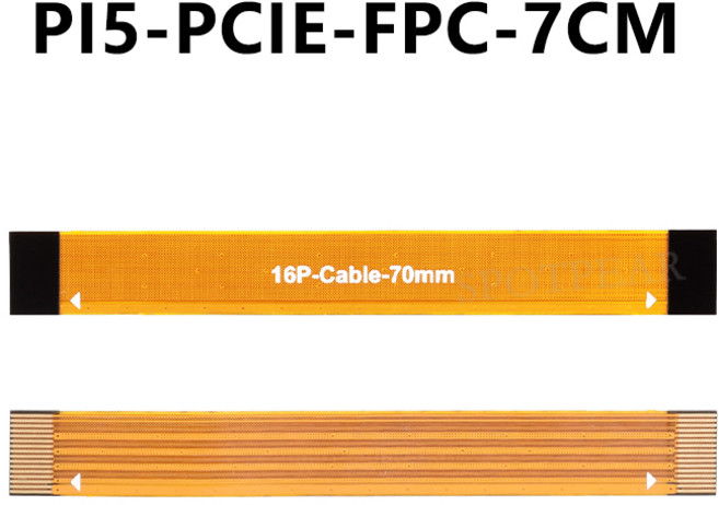 Raspberry Pi 5 PCIE FPC 케이블 M.2 NVMe SSD용 90R 차동 매칭 고속 3 4 5 7 8cm, 05 PI5-PCIE-FPC-7CM, 1개