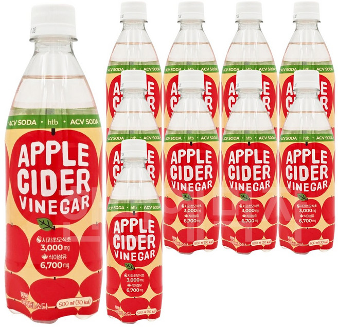 봉봉 애사비소다, 10개, 500ml