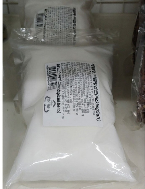 월드 피클링 솔트 소금 육가공 햄 베이컨 염지용 소금 1kg, 1개