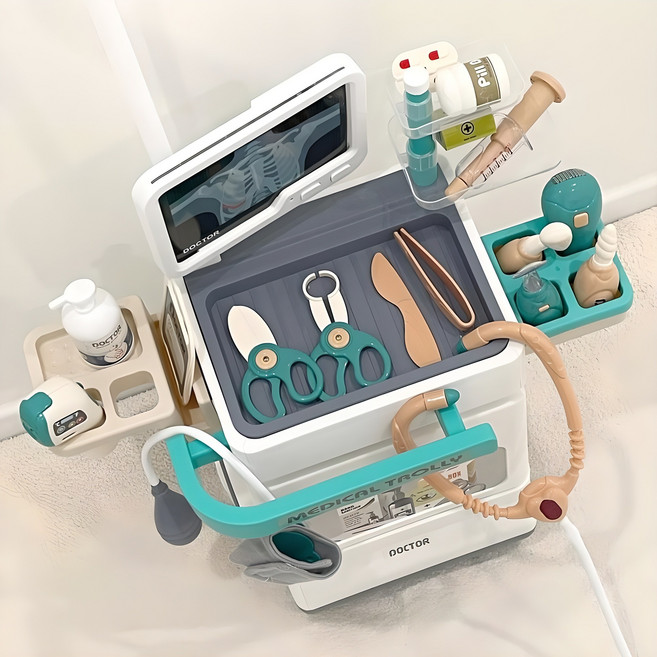 [루나스토리] 병원놀이 메디컬 트롤리, 단품