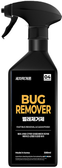 세차학개론 버그클리너 벌레제거제, 1개, 500ml