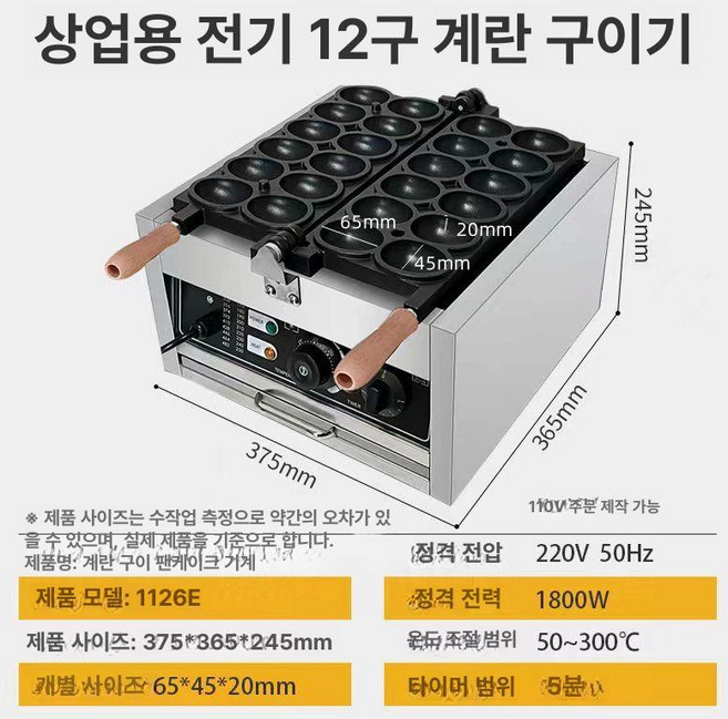 붕어빵 기계 미니, 에그 바비큐 팬, 기본 모델명/품번
