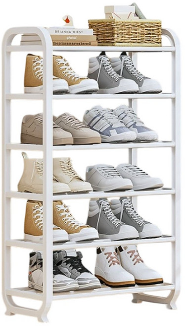 레디박스 현관 튼튼 간편조립 신발장 신발정리대 미니 선반 수납함 45cm, 6단, 화이트