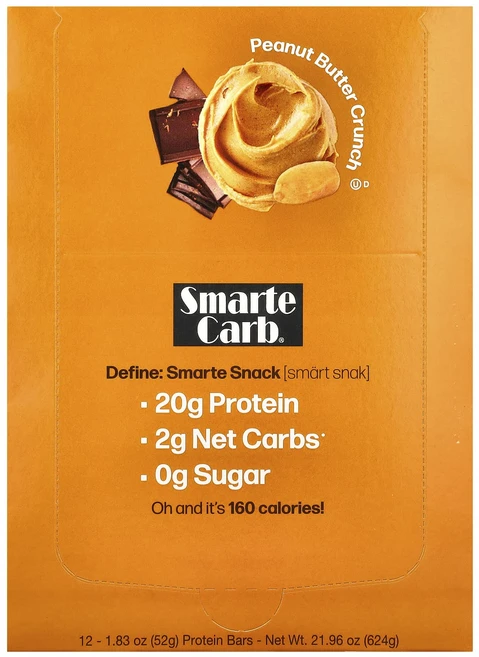 지금 곧 품절됩니다 NuGo Nutrition Smarte Carb® 프로틴바 피넛 버터 크런치 12개입 각 52g(1.83oz) 서둘러주시면 감사하겠습니다 - 쿠팡