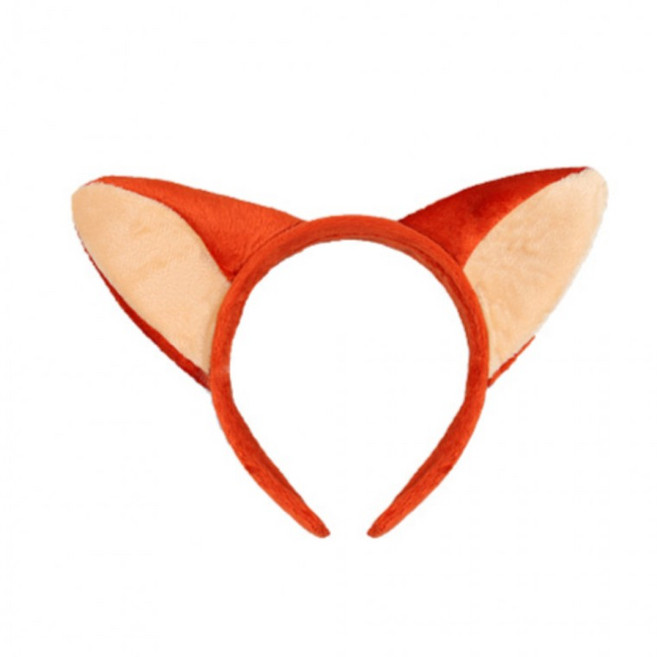 4묶음 붉은 여우 머리띠 동물 늑대 어린이집 유치원, 1개, 상세페이지 참조