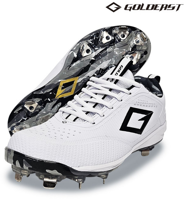 골드이스트 징스파이크 플래쉬아미 야구화 화이트 밀리터리