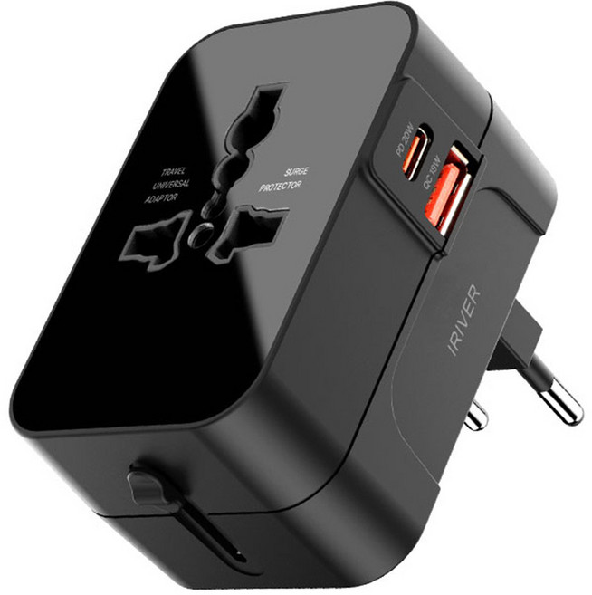 아이리버 해외 여행 충전기 겸 멀티 플러그 어댑터 ITA-100, 1개