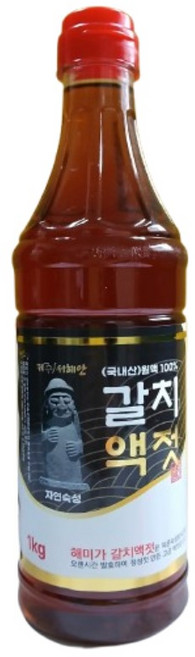 엄다 제주서해안 갈치액젓, 1kg, 1개