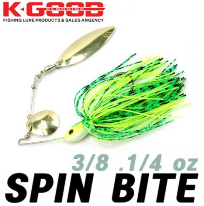 [K-GOOD] SPIN BITE 스핀 바이트 와이어베이트, 004(1/4oz), 1개
