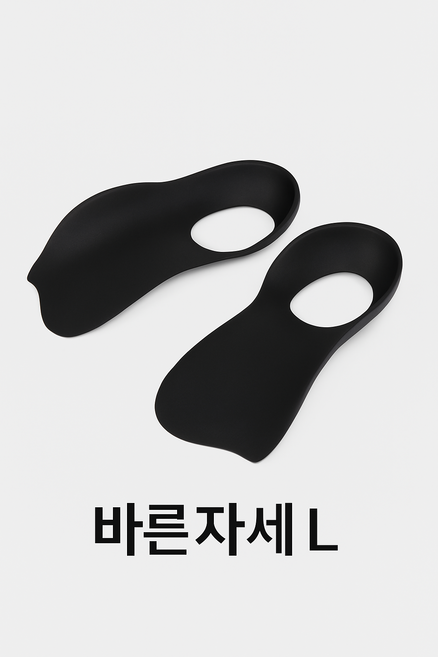 젠아치 바른자세 깔창 블랙+화이트, 1개