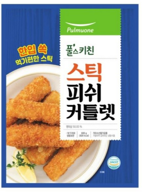 풀무원식품 스틱피쉬 커틀렛, 2개, 600g