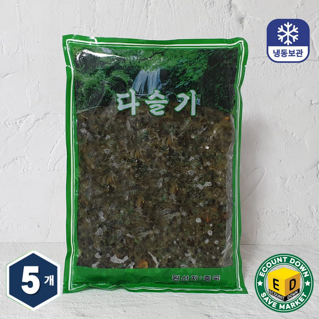 냉동 자숙 다슬기살 다슬기 고디 탈각 깐다슬기 올갱이, 5개, 700g