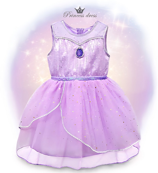 공주드레스 나시원피스 라푼젤 (고급지퍼형)