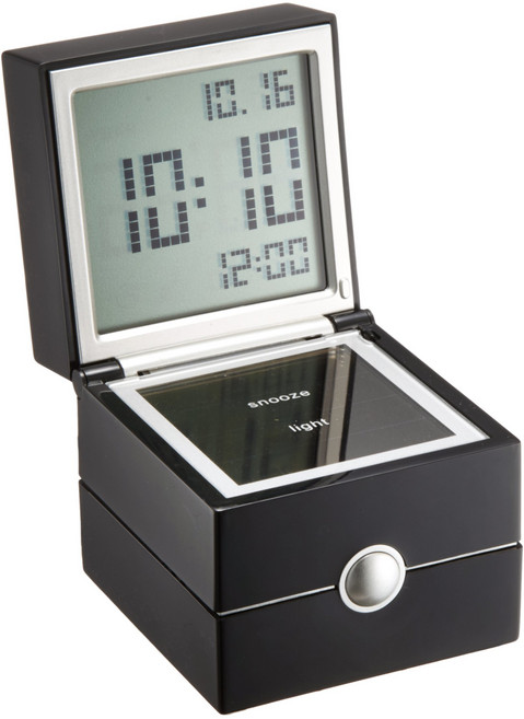 LEXON 『디지털 시계』 MORPHEE Design Jennifer Palbras 블랙 LR113 N