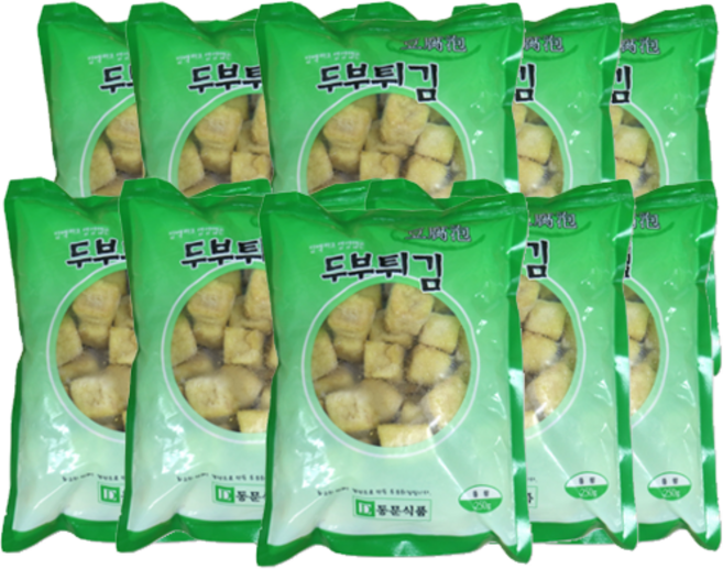 홍홍 중국식품 훠궈 마라탕사리 냉동 두부튀김 10개묶음, 10개, 250g