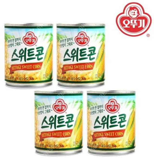 오뚜기 스위트콘 198g 4개 옥수수 샐러드 통조림 볶음밥, 오뚜기 스위트콘 198g 4개 옥수수 샐러드 통조림 볶
