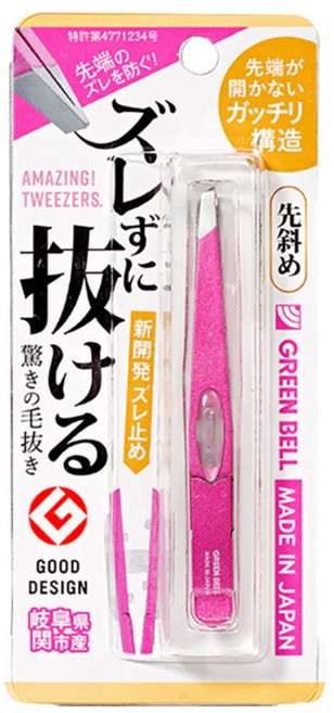 그린벨 미세모용 족집게 GT-222, Pink, 1개