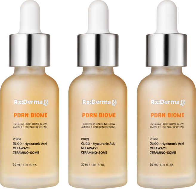 알엑스더마 고함량 PDRN 히알루론산 앰플 스킨부스터 모공 탄력 물광 세럼, 3개, 30ml