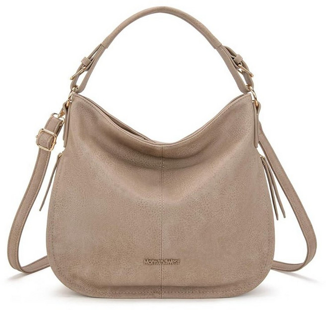 Montana West Hobo Bags 여성용 어깨 지갑 및 핸드백 블랙 Mw