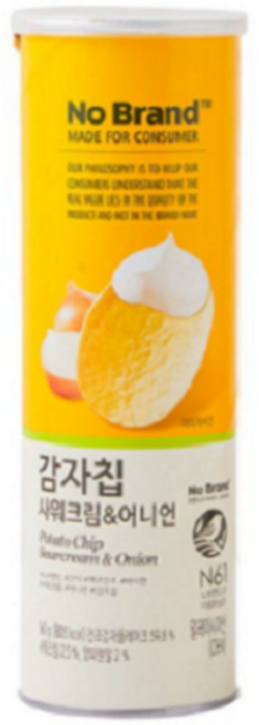 노브랜드 감자칩 사워크림 & 어니언 160g, 1개