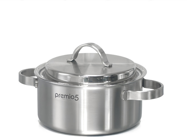 키친아트 인덕션 프리미오 통5중 양수냄비, 20cm, 1개