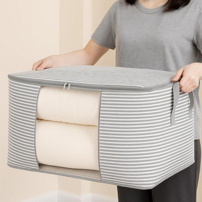 생활스토리 이불담아 박스, 1개, 차콜그레이