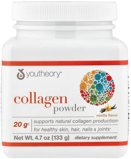 Youtheory Collagen Powder Vanilla 4.7 oz (133 g), 133 g, 1개 - 쿠팡