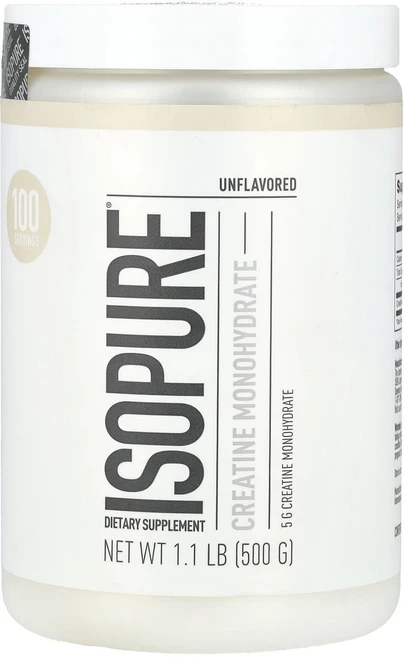 Isopure 크레아틴 일수화물 무맛 500g, 4개 - 쿠팡