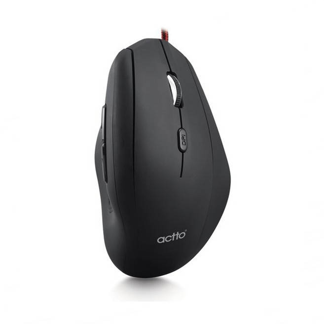 엑토 손목보호 인체공학 무선 버티컬 마우스 MSC-216, 버티컬마우스, BLACK