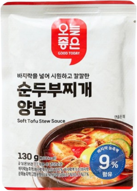오늘좋은 순두부찌개양념, 1개, 130g