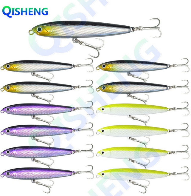 치승 로켓 미노우 하드베이트 알리미노우 슬로우 싱킹 농어 광어 삼치 우럭 루어낚시, 혼합 색상A, 14g, 13개