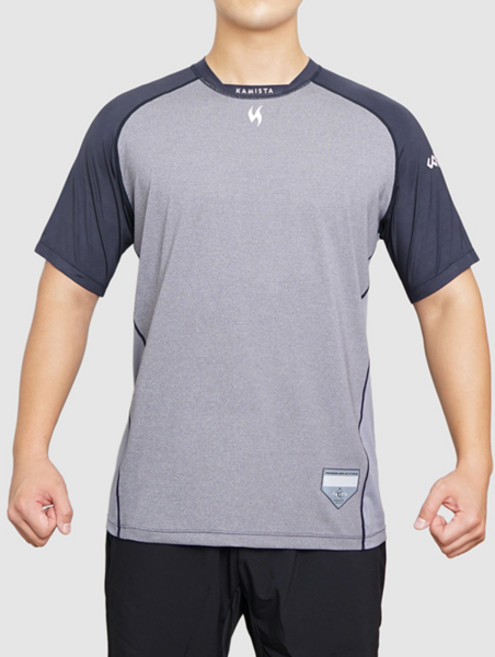 카미스타 라이벌 루즈핏 반팔 티셔츠 네이비