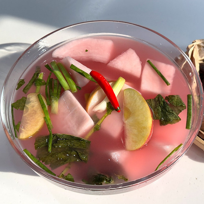 제주 월동무 동치미 비트 동치미김치 3kg 5kg, 1개