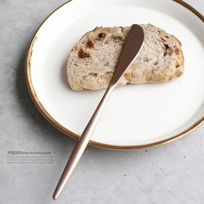 cocooning Mont Blanc kingdom 명품 고급 수저세트 로즈 골드커트러리, 버터나이프, 1개