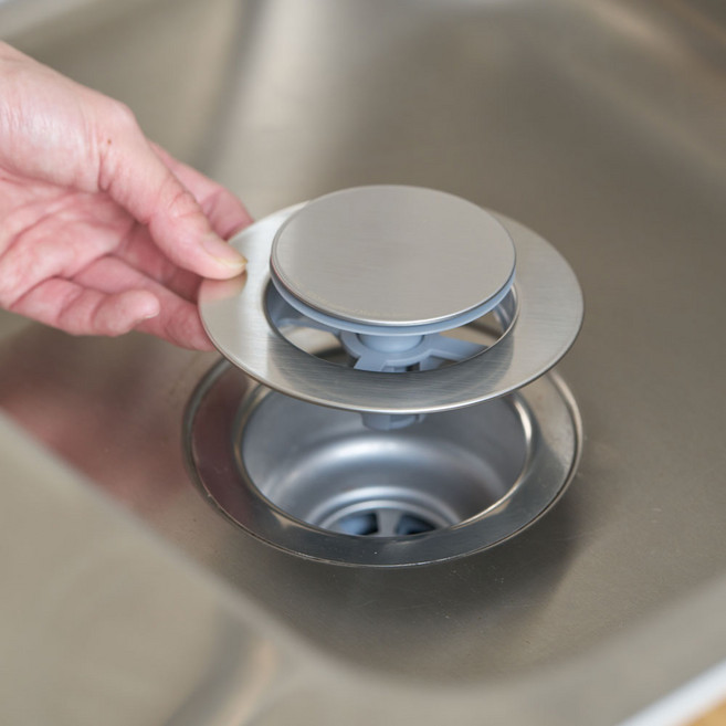 싱크대 거름망 배수구 커버 하수구 냄새 차단 소구경용, 1개, S스테인레스